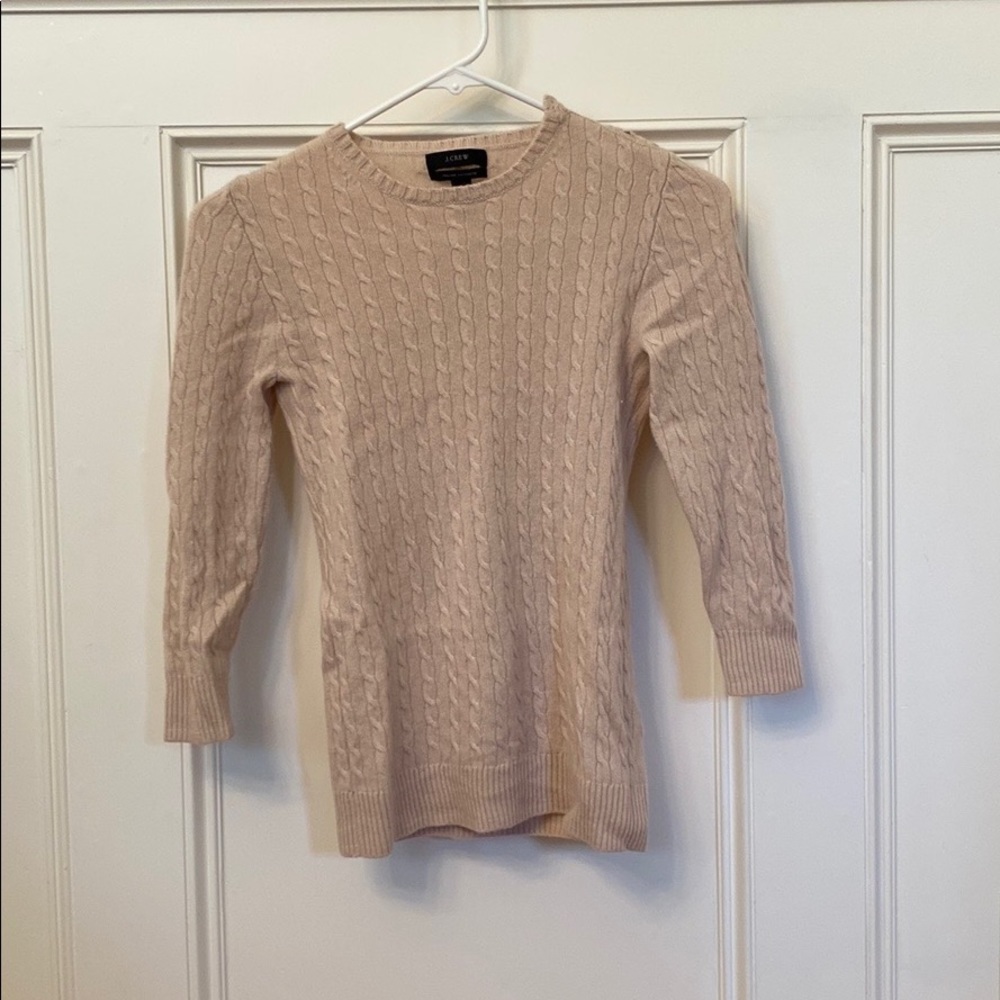 Jcrew pink cashmere sweater xs